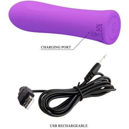 PRETTY LOVE - ALFREDA SUPER POWER VIBRATOR AQUA PURPLE