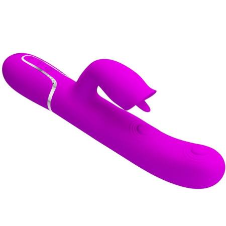 Vibratore Rabbit Fucsia con Lingua