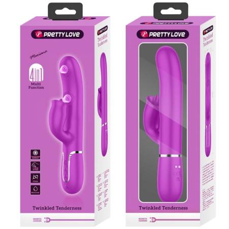 Vibratore Rabbit Fucsia con Lingua