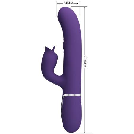 Vibratore Rabbit viola con Lingua