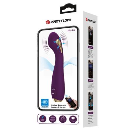 Vibratore Elettroshock Hector By App Control Viola