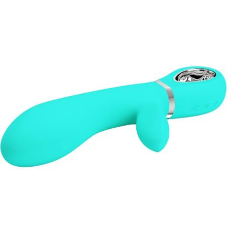 PRETTY LOVE - THOMAS MULTIFUNCTION G-SPOT VIBRATOR AQUA GREEN