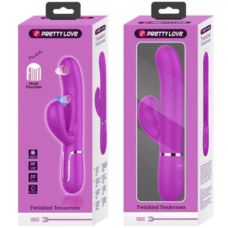 Vibratore Multifunzione Perlita 3 In 1 G-Spot Viola