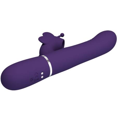 Vibratore Multifunzione Rabbit 4 In 1 Farfalla Viola