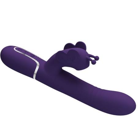 Vibratore Multifunzione Rabbit 4 In 1 Farfalla Viola