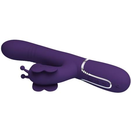 Vibratore Multifunzione Rabbit 4 In 1 Farfalla Viola