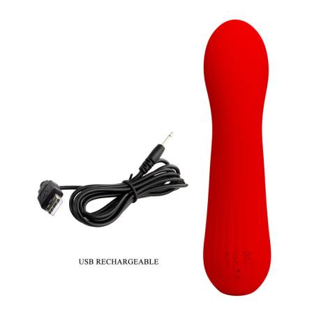 Vibratore Ricaricabile Faun Rosso