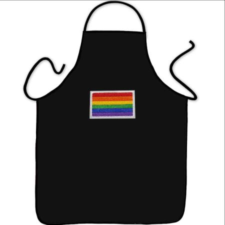 PRIDE - GREMBIULE DA CHEF CON LA BANDIERA LGBT