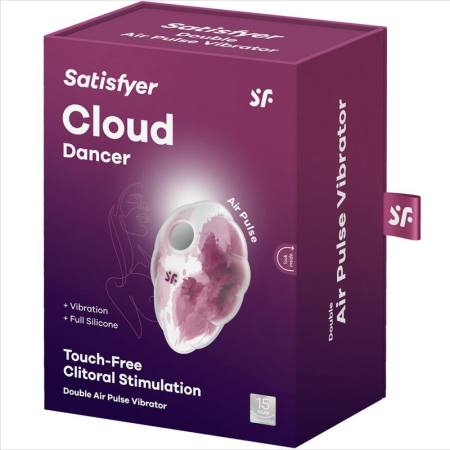 SATISFYER - CLOUND DANCER RED VIBRATOR AIR PULSE