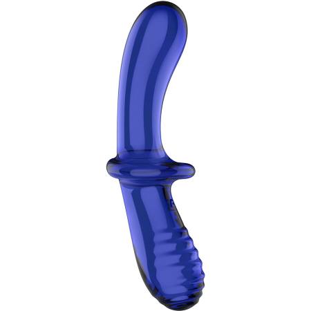 Dildo Doppio Cristallo Blu