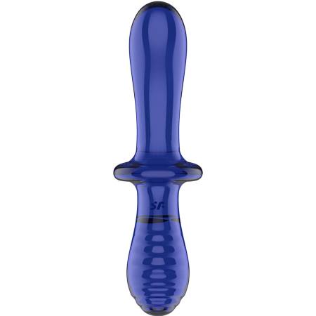 Dildo Doppio Cristallo Blu