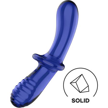 Dildo Doppio Cristallo Blu