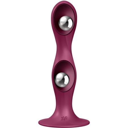 Dildo In Silicone Doppia Palla Granato