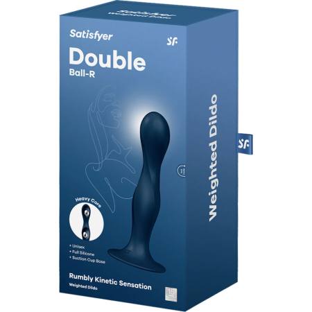 Dildo In Silicone Doppia Sfera Blu