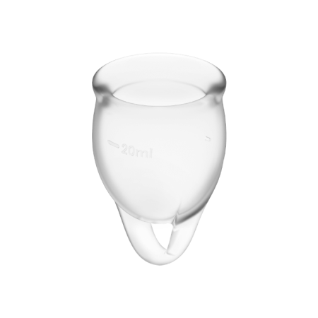 SATISFYER - FEEL CONFIDENT MENSTRUAL CUP CLEAR 15 + 20 ML