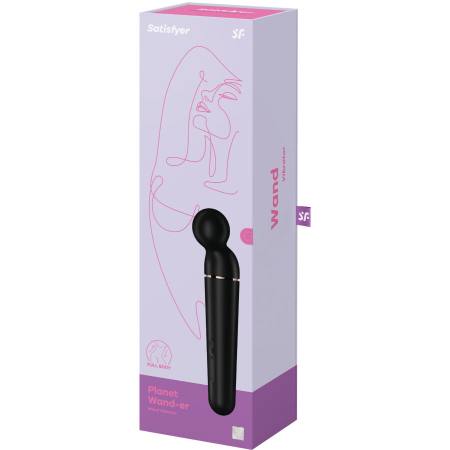 SATISFYER - PLANET WAND-ER VIBRATOR MASSAGER BLACK