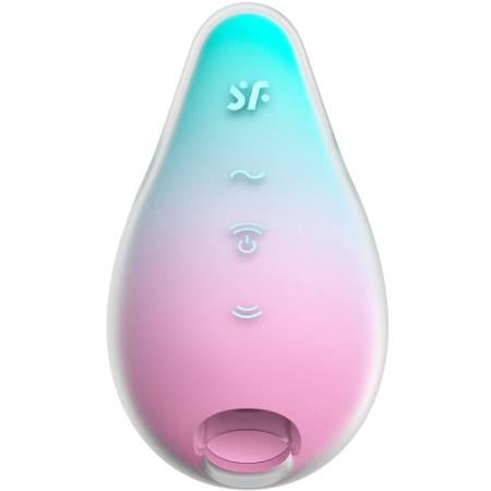 SATISFYER - MERMAID VIBES STIMULATOR & VIBRATOR MINT AND PINK