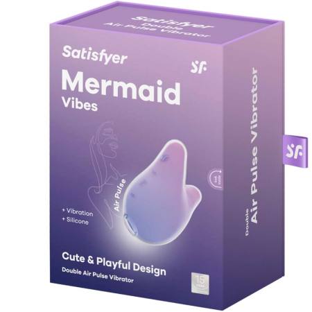 Mermaid Vibes Stimolatore E Vibratore Viola E Rosa