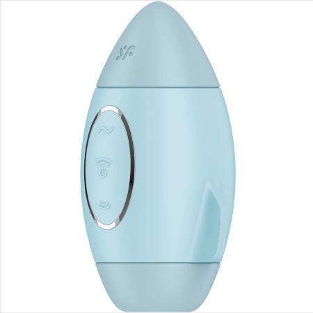 SATISFYER - MISSION CONTROL BLUE SMALL DOUBLE IMPULSE VIBRATOR