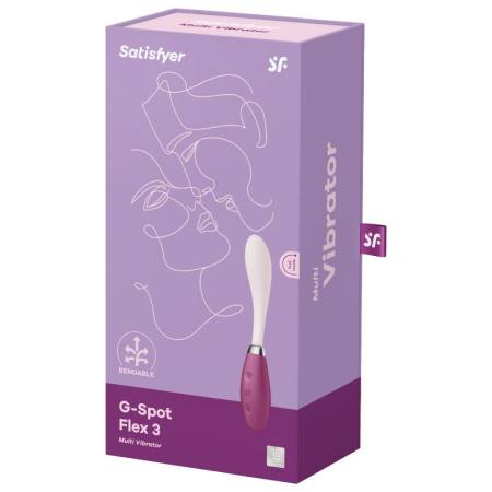 SATISFYER - G-SPOT FLEX 3 MULTI VIBRATOR RED