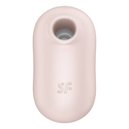 SATISFYER - PRO TO GO 2 DOUBLE AIR PULSE STIMULATOR & VIBRATOR BEIGE