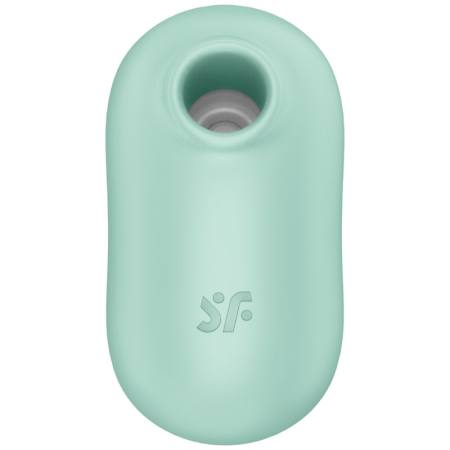 SATISFYER - PRO TO GO 2 DOUBLE AIR PULSE STIMULATOR & VIBRATOR GREEN