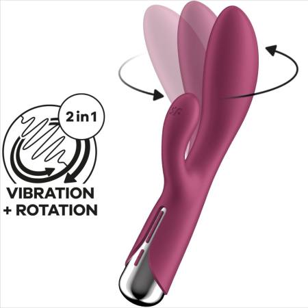 SATISFYER - SPINNING RABBIT 1 CLITORIS AND RED G-SPOT STIMULATION