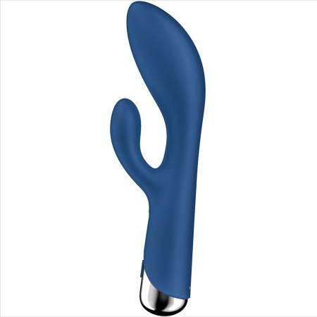 SATISFYER - SPINNING RABBIT 1 CLITORIS AND G-SPOT STIMULATION BLUE