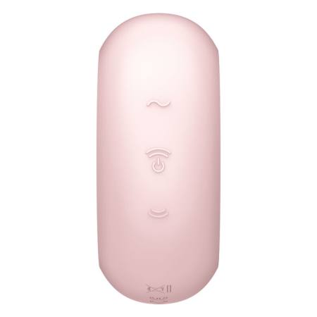 SATISFYER - PRO TO GO 3 DOUBLE AIR PULSE STIMULATOR & VIBRATOR PINK