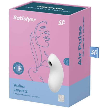 Stimolatore E Vibratore A Impulsi D'aria Vulva Lover 2 Bianco