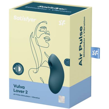 Stimolatore E Vibratore A Impulsi D'aria Vulva Lover 2  Blu