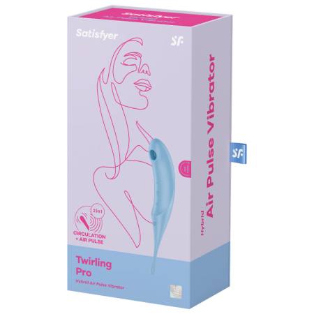 Stimolatore E Vibratore Twirling Pro Air Pulse Blu