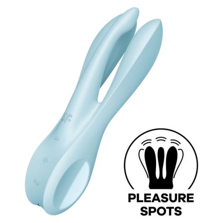 SATISFYER - THREESOME 1 VIBRATOR BLUE