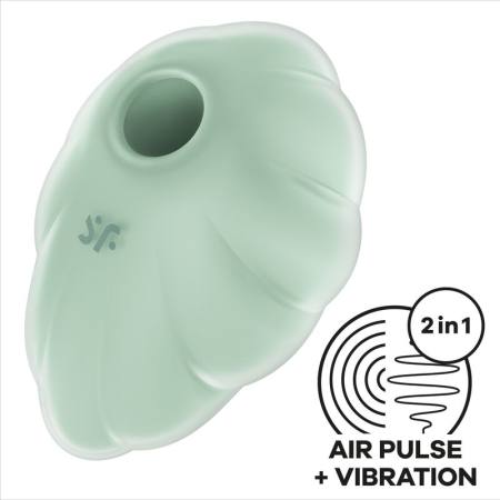 SATISFYER - CLOUND DANCER GREEN AIR PULSE VIBRATOR