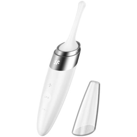 Vibratore Con Punta Clit Twirling Delight Bianco