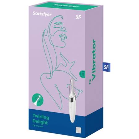 Vibratore Con Punta Clit Twirling Delight Bianco