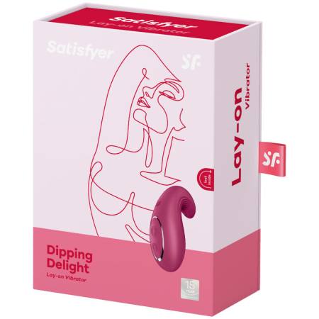 Vibratore Da Appoggio Dipping Delight Rosso