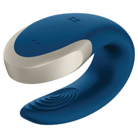 Vibratore Double Love Partner Di Lusso Blu