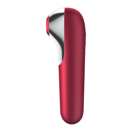 Vibratore E Ventosa Dual Love Con Aria Pulsata Rosso