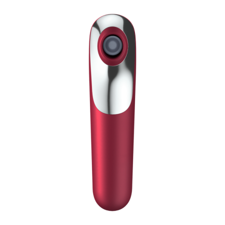 Vibratore E Ventosa Dual Love Con Aria Pulsata Rosso