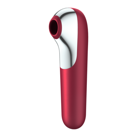 Vibratore E Ventosa Dual Love Con Aria Pulsata Rosso