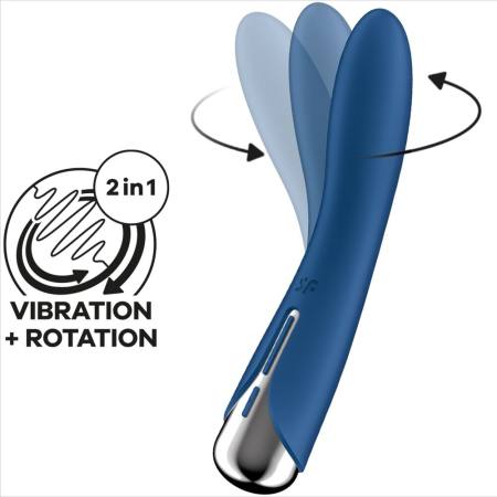 Vibratore Rotatore Spinning Vibe 1 G-Spot Blu