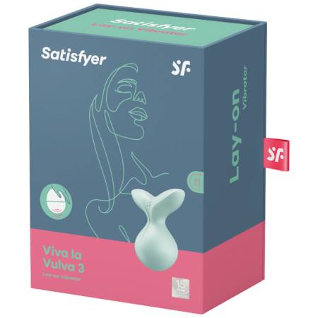 Vibratore Viva La Vulva 3 Lay-On Verde