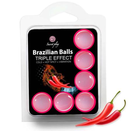 Ser 6 Palline Brasiliane Triplo Effetto