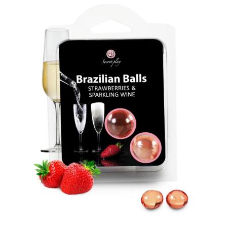 Set Di Palline Brasiliane Fragola E Champagne