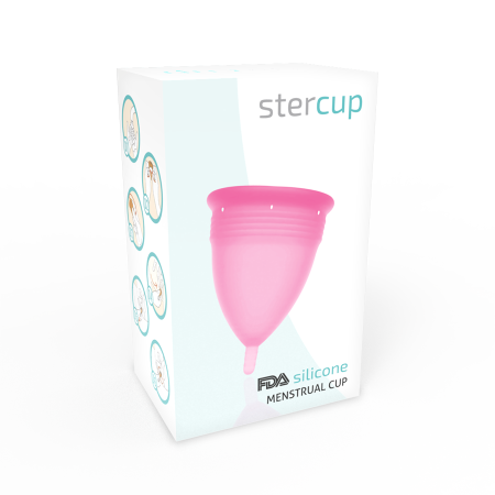 STERCUP - FDA SILICONE MENSTRUAL CUP SIZE L PINK