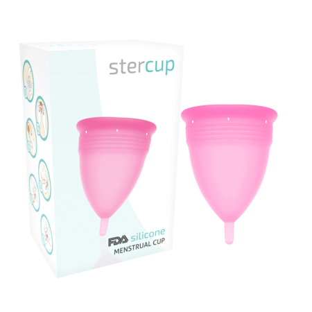 STERCUP - FDA SILICONE MENSTRUAL CUP SIZE S PINK