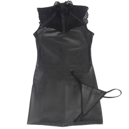 SUBBLIME - SEXY LEATHER DRESS S/M