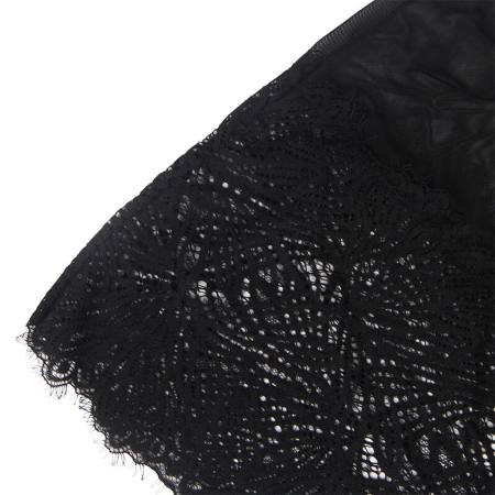 Babydoll Con Spalline Regolabili In Pizzo Nero S/M