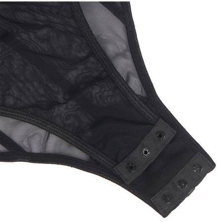 Body Con Bretelle a Catena Nera S/M